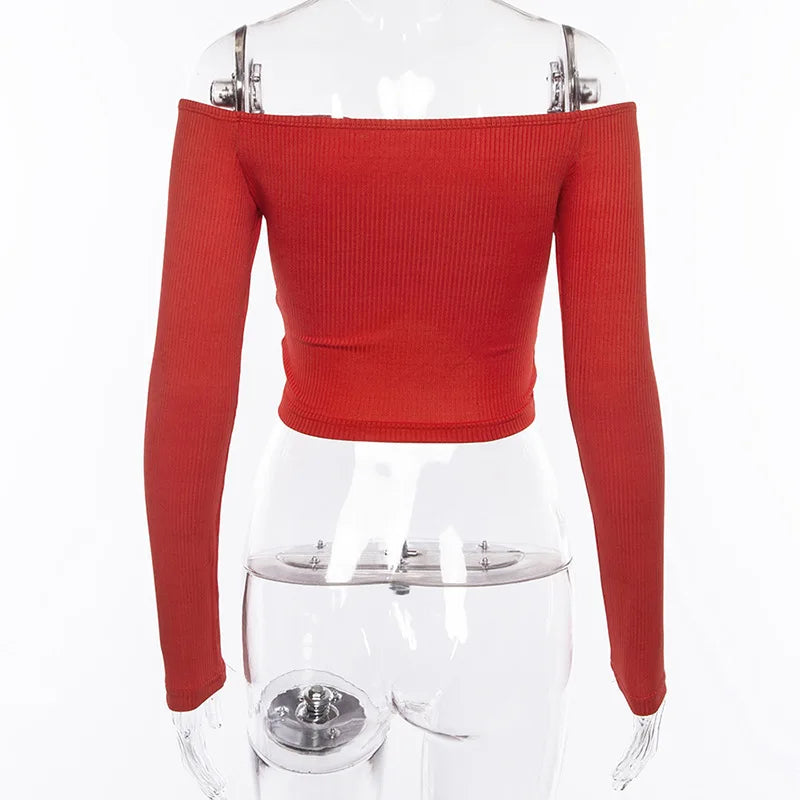 Off-Shoulder Stretch Tee – Streets to the Club