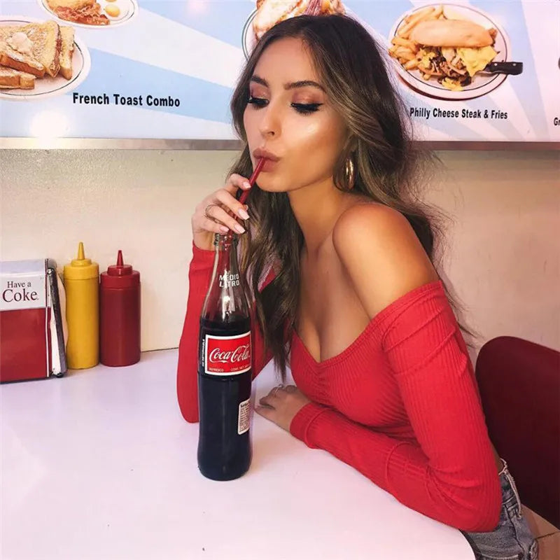 Off-Shoulder Stretch Tee – Streets to the Club