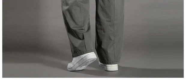 Men's Cargo Pants Cotton Black Work Pants Summer Casual Climbing Joggers Man Sweatpants Sports Spring Autumn Twill Trousers
