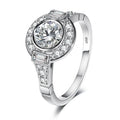 925 Sterling Silver Round CZ Wedding Ring — Classic Pavé Band for Women | Sizes 6–10