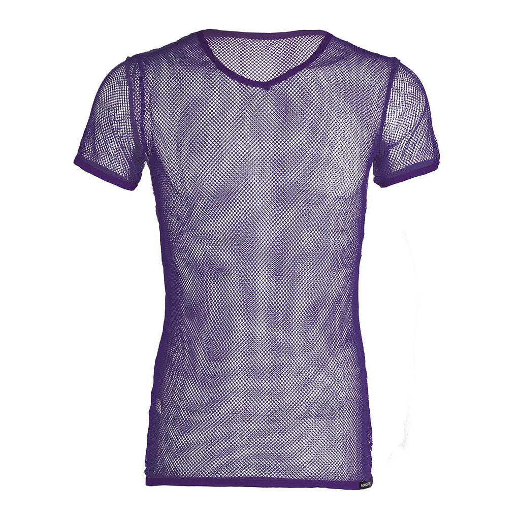 Mens Mesh Cycling Base Layers Shirt Quick Dry Cool Cycling Vest Black See Through Clubwear Tee Shirt Fishnet Jersey Sportswear