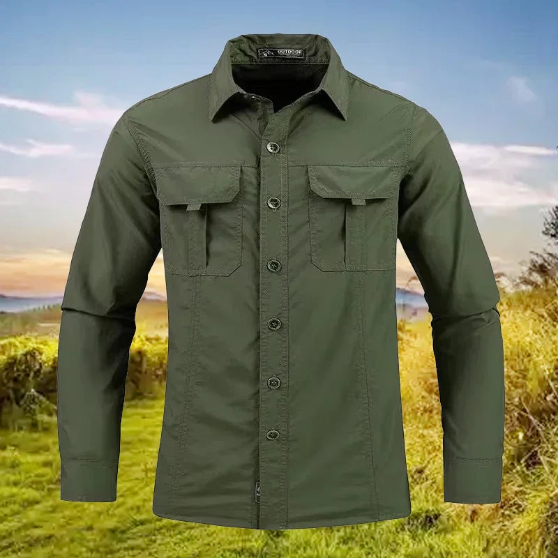 Lightweight Breathable shirt tactical multifunctional shirt outdoor long sleeved work shirt breathable sports sun protection