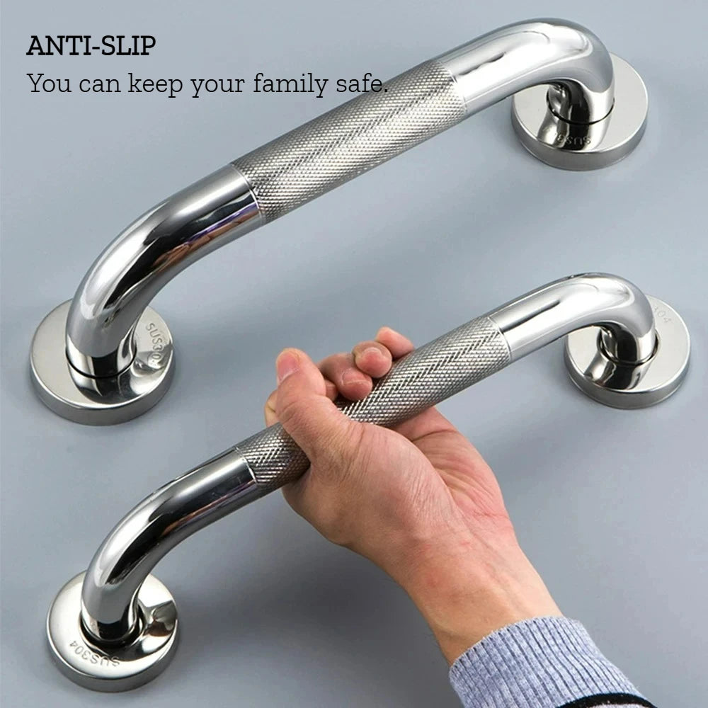 Stainless Steel Grab Bar Anti Slip Shower Safety Support Handle Bathroom Tub Toilet Handrail Prevent Falls Bathroom Fixture