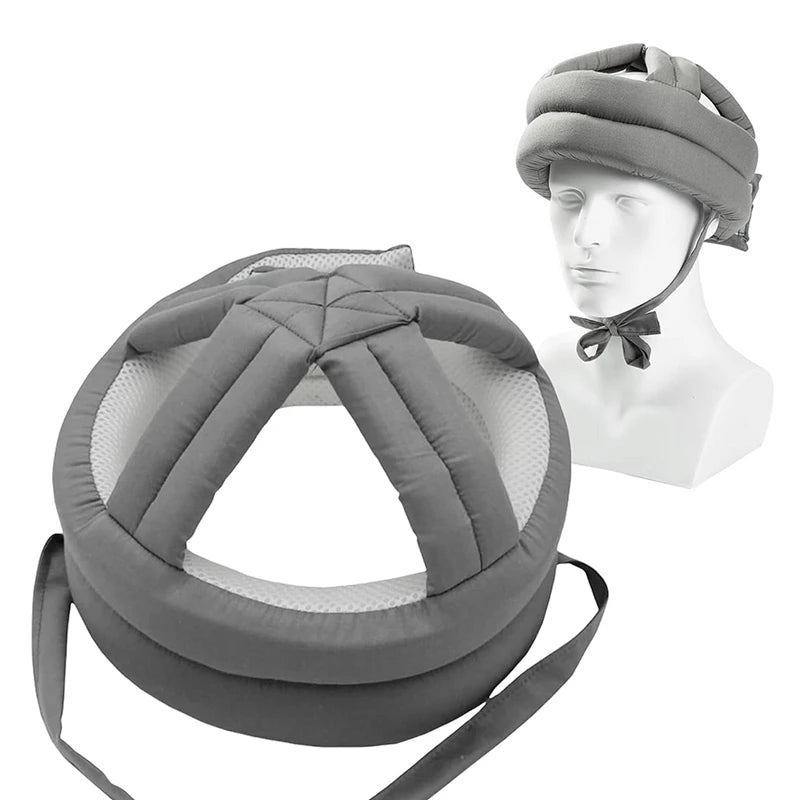 Soft Padded Protective Head Guard for Seniors – Adjustable & Breathable