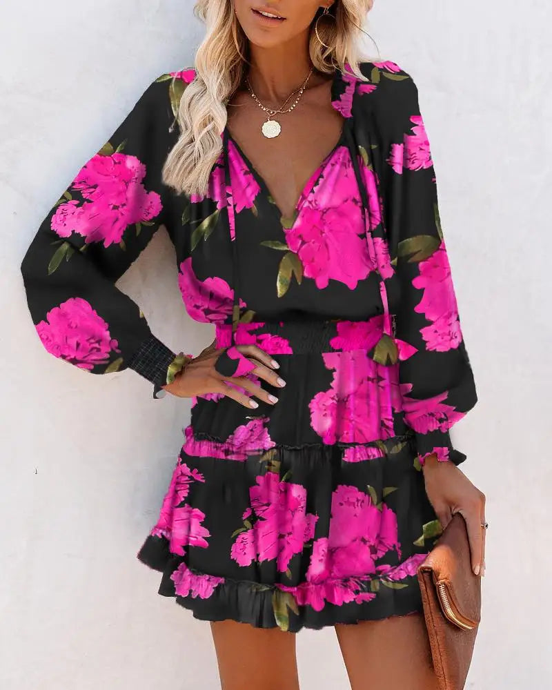 Long-Sleeve Ruffle Mini Dress | The Wilder Side