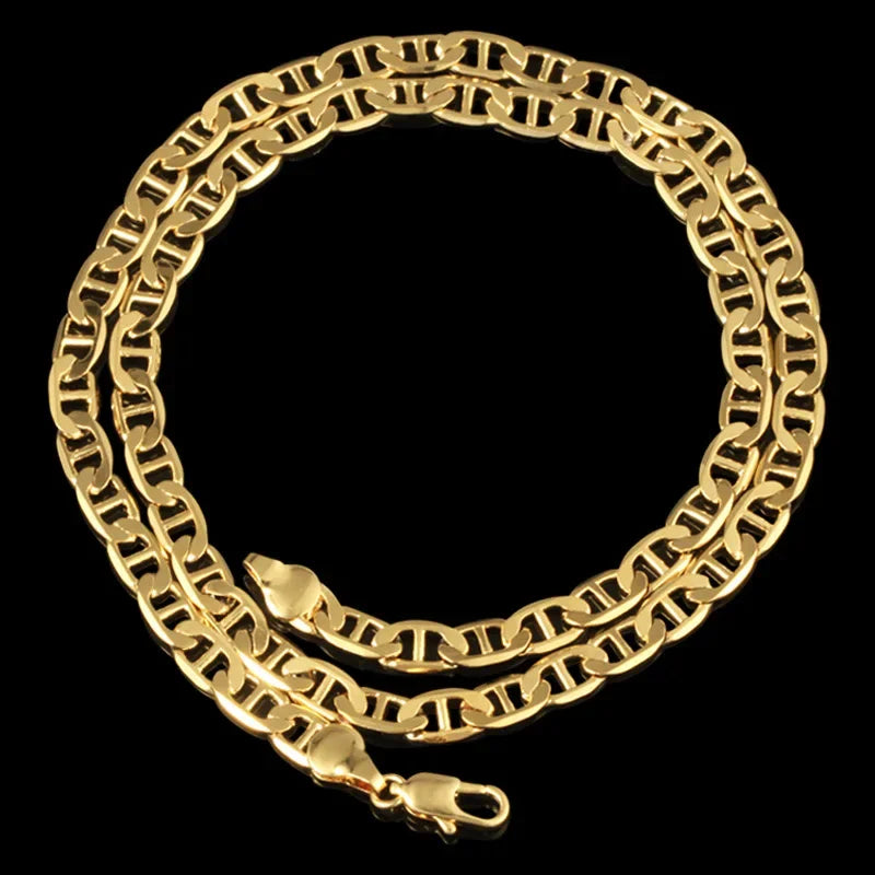 6mm Flat Chain Necklace or Bracelet – Stamped 925