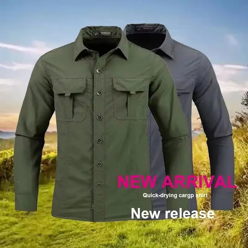 Lightweight Breathable shirt tactical multifunctional shirt outdoor long sleeved work shirt breathable sports sun protection