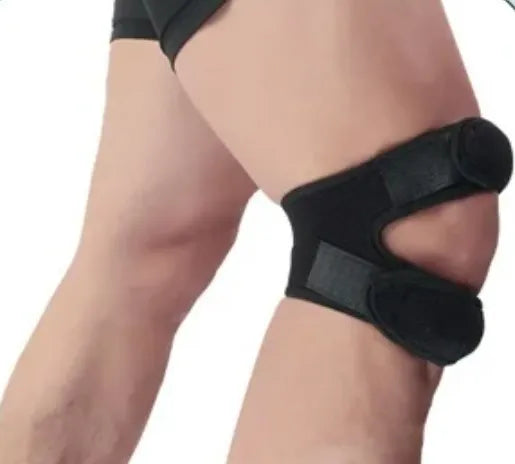 1PC Pressurized Knee Wrap Sleeve Support Bandage Pad Elastic Braces Knee Hole Kneepad Safety Basketball Tennis Cycling