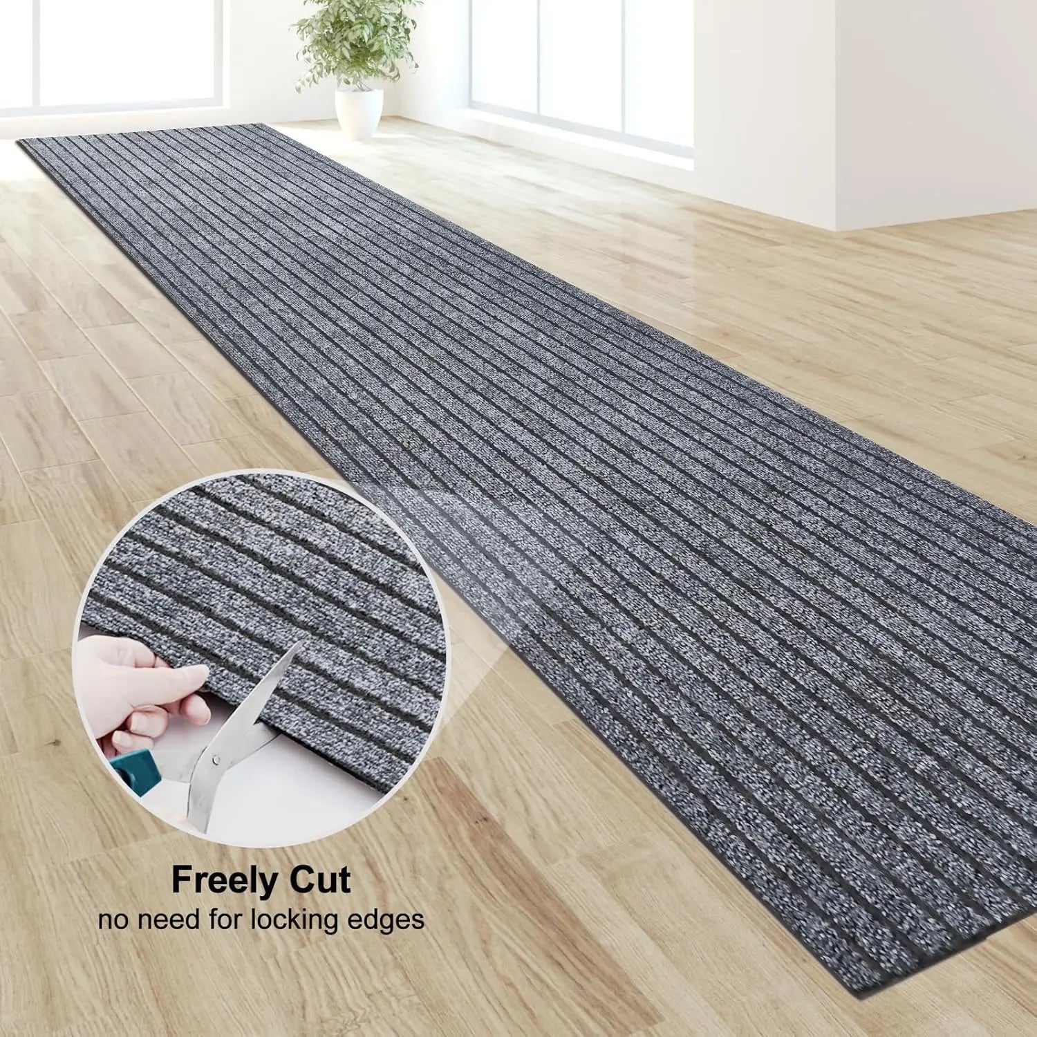 Anti Slip Kitchen Mat Floor Carpet Freely Cut DIY Absorb Oil Kitchen Doormat Long Hallway Runner Rug Entrance Easy To Clean Mat