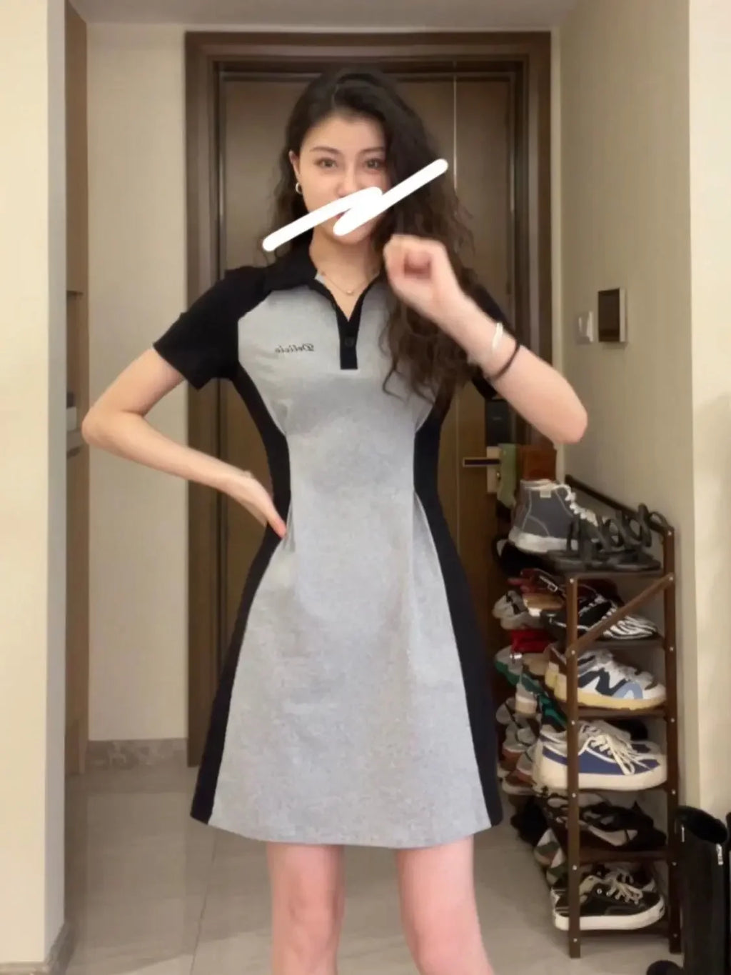Midi Female Dresses 2025 Splicing Grey Clothing Women's Dress Short Mini Trendy Cheap Casual Offer Elegant Hot Cotton Sale Y2k