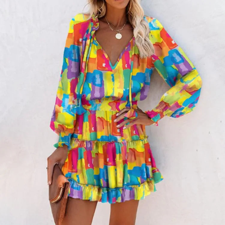 Long-Sleeve Ruffle Mini Dress | The Wilder Side