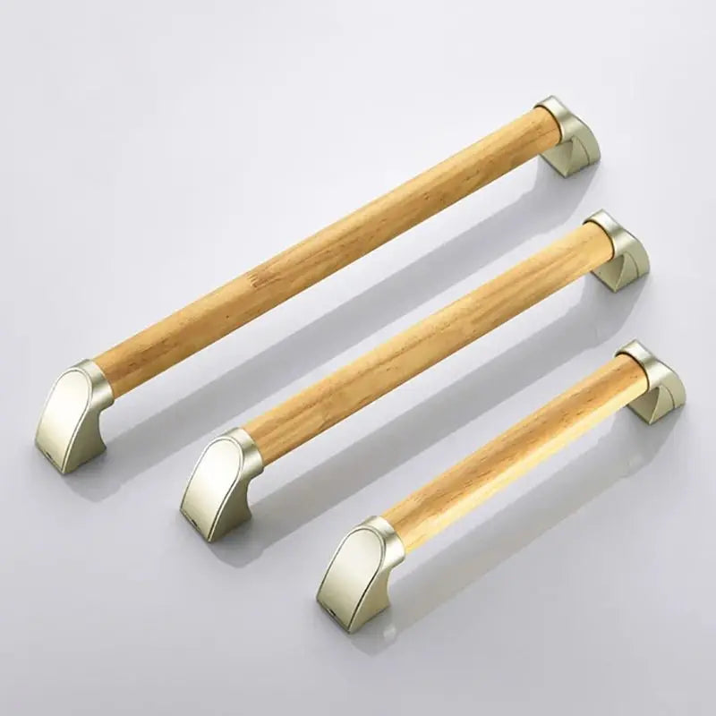 Anti Slip Shower Grab Bar Handle, 34cm, 44cm, Wood Bathroom Grab Bar, Bathroom Balance Bar,Safety Hand Rail Support for Elderly