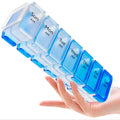 Extra Large Pill Organizer- XXL Pill Box for 7 or 14-Day - Weekly Pill Organizer with AM PM Large Compartments Big Pill Case