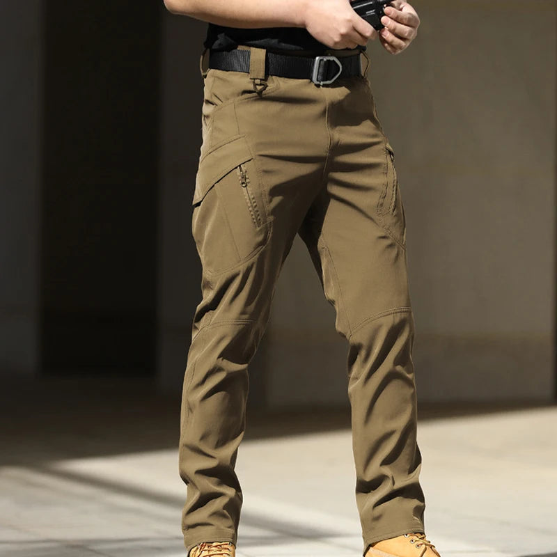 Men's Tactical Elastic Cargo Pants — Quick-Dry Military Combat Style | Hiking Camping Outdoor | Spring Autumn