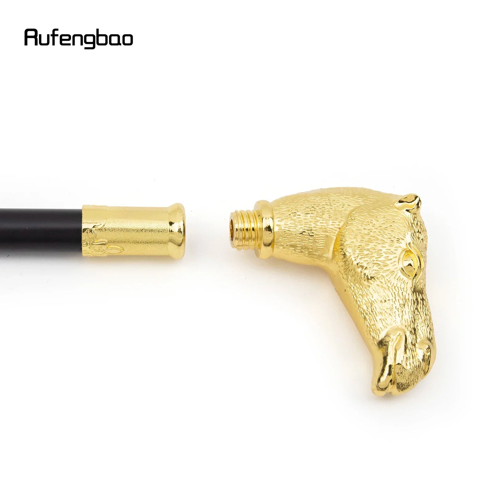 Golden Camel Head Walking Cane  Decorative Cane For Halloween For Cosplay And Parties, For Cosplay & Party