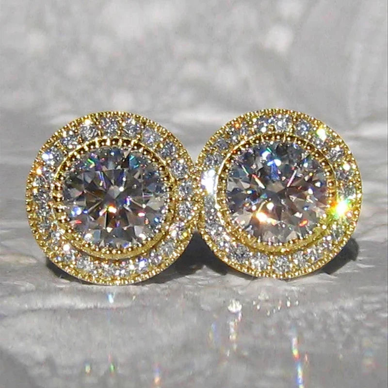 Dainty Cubic Zirconia Stud Earrings – 19 Styles