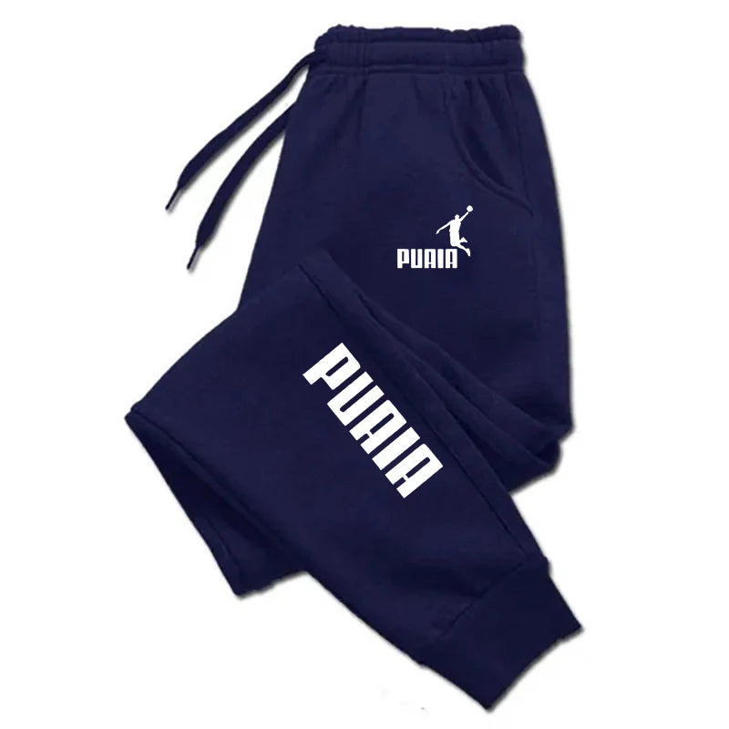 Men's Print Jogger Sweatpants — Loose Drawstring Ankle-Length | Harajuku Streetwear | Sport Fitness | All Season