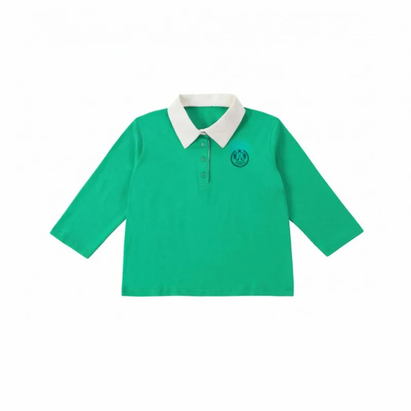 Trilooker Teen Girls Contrast Collar Casual Shirt — Loose Cotton Three-Quarter Sleeve | Summer Fashion | Ages 14+