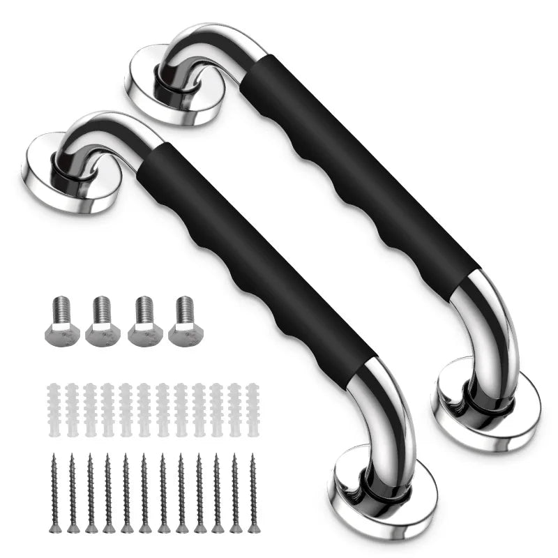 1PC Grab Bar for Bathtubs Showers Stainless Steel Silicone Anti Slip Bathroom Safety Handle Elderly Senior Accessible Handrails