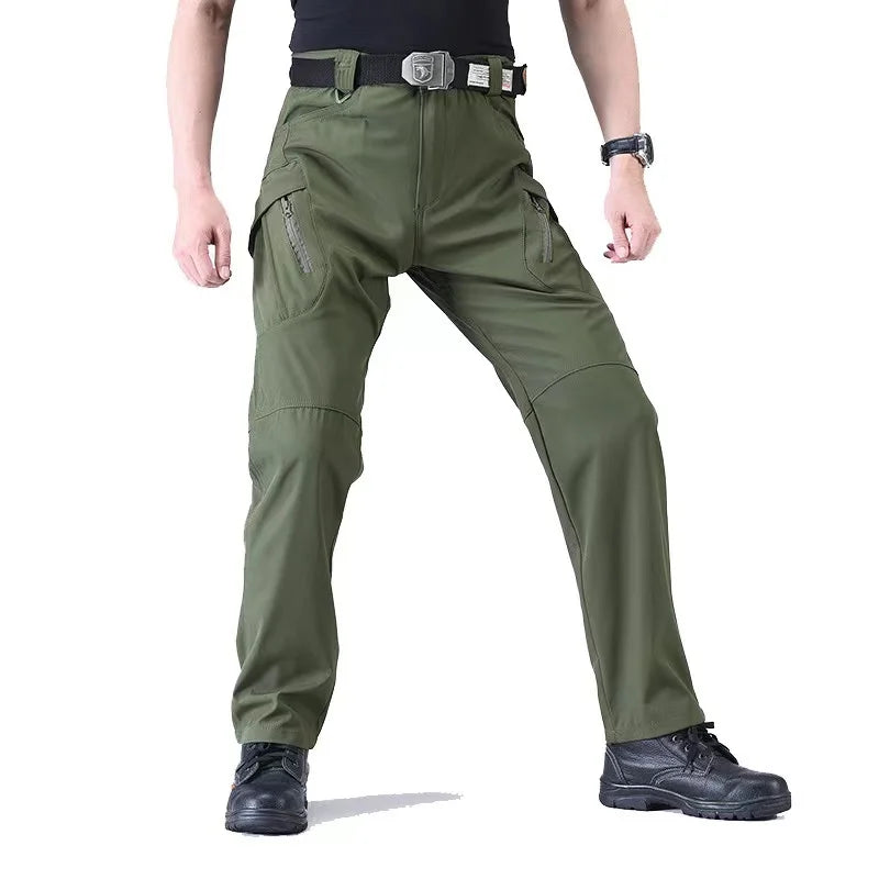 Men's Tactical Elastic Cargo Pants — Quick-Dry Military Combat Style | Hiking Camping Outdoor | Spring Autumn