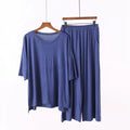 Plus Size 7XL 150K Summer Modal Pajamas Sets  Short Sleeve Top and Pants Women Soft Sleepwear Suit Home Women Female Sleepwear