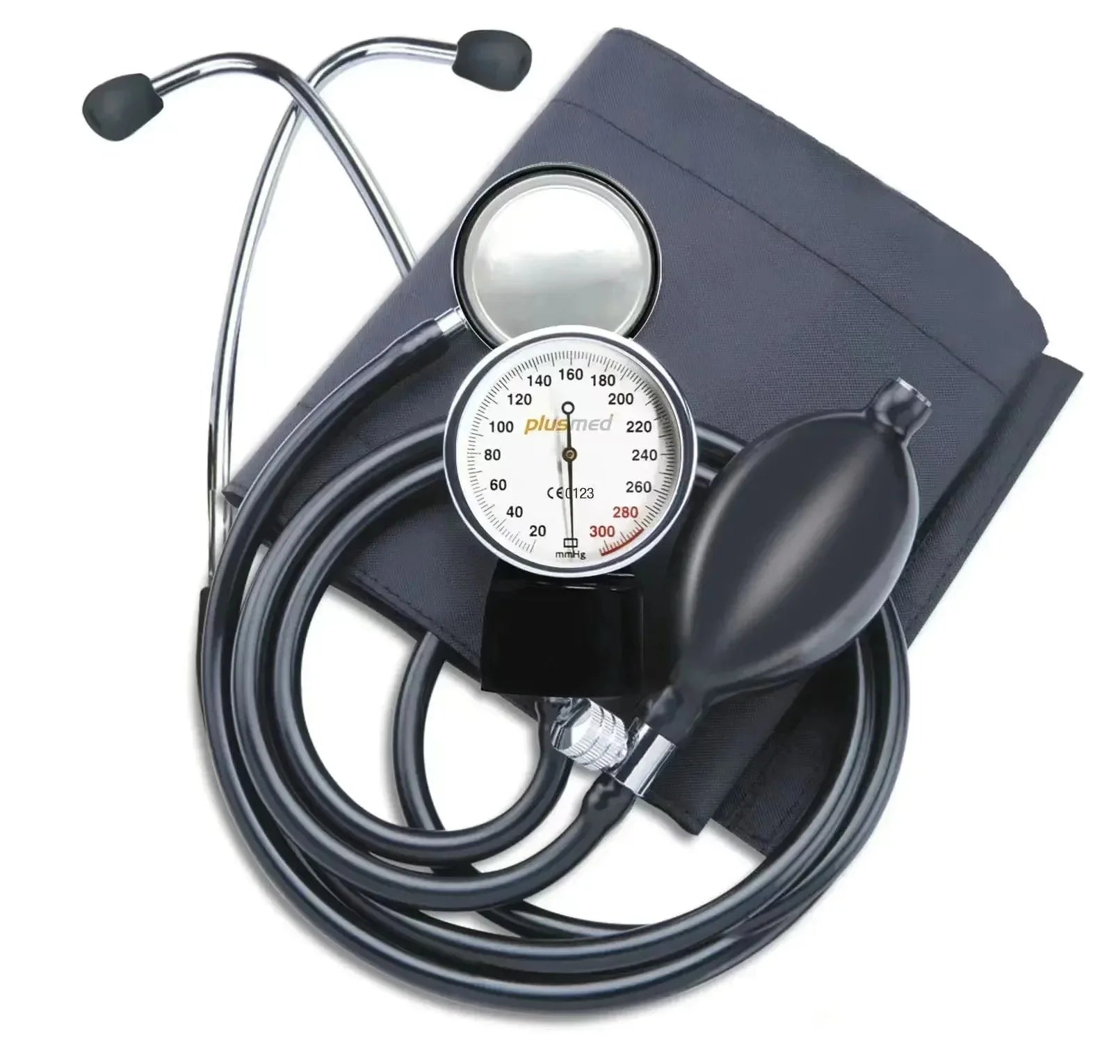 Blood pressure monitor - upper arm blood pressure gauge, household-style manual with zipper bag blood pressure stethoscope