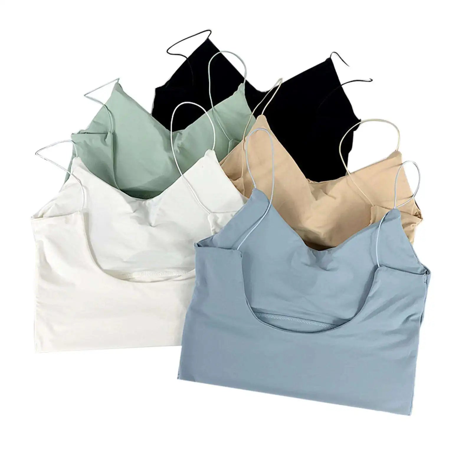 Ice Silk Backless Cami Bralette Top