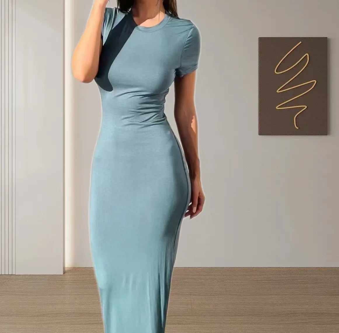 Women's Slim Mermaid Maxi Dress – Elegant Floor-Length Party & Evening Dress
