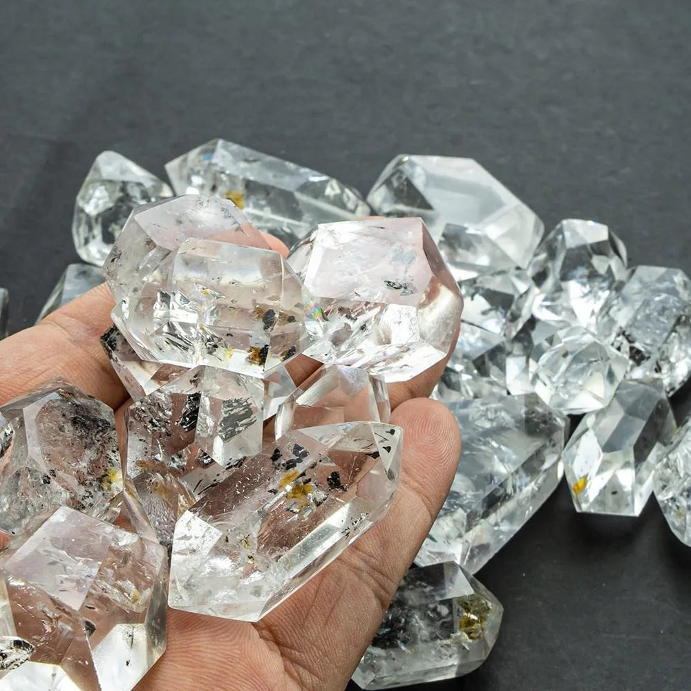 High Quality Natural Stone Herkimer Diamond Burnishing Quartz Crystal Irregular Shape Mineral Reiki Healing Gemstone Home Decor