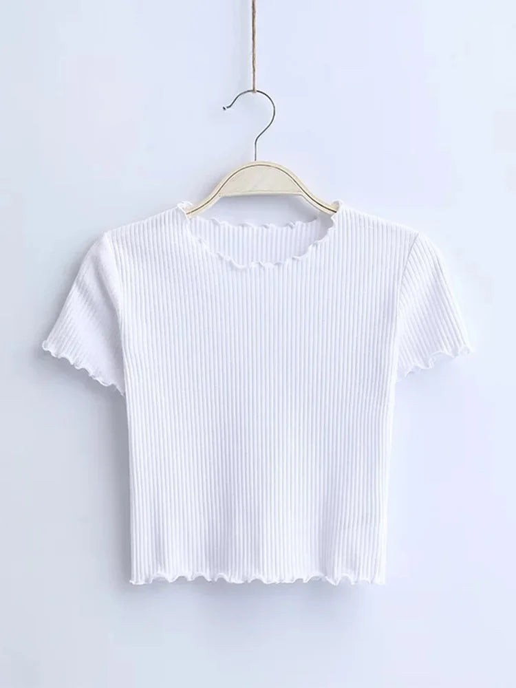 Dozw Vintage Slim Fit T-Shirt — O-Neck Short Sleeve Tight Tee | Retro Summer Tops | 6 Colors | S & M