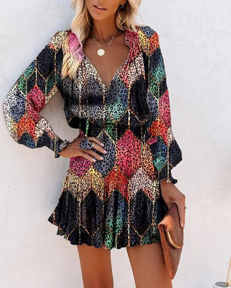 Long-Sleeve Ruffle Mini Dress | The Wilder Side