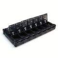 A Weekly Pill Organizer, A 7-day Pill Box, A Cute Pill Box For Travel, A Daily Pill Dispenser Stand Container For Medication