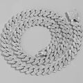14mm Iced Out Rhombus Cuban Link Chain