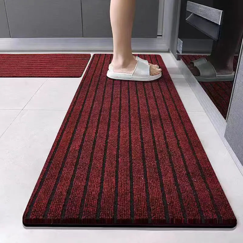 Anti Slip Kitchen Mat Floor Carpet Freely Cut DIY Absorb Oil Kitchen Doormat Long Hallway Runner Rug Entrance Easy To Clean Mat