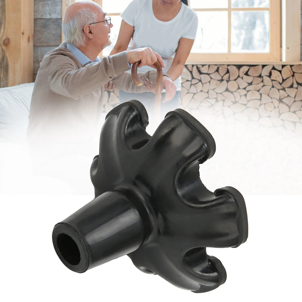 Cane Tips Cane Tips 6 Pillar Design Nonslip Rubber 19mm Crutch Tips with for Walking Stick Shooting Stick Rubber Tips for Canes
