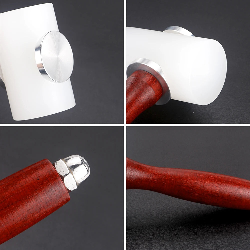 Leather DIY Carving Hammer Leathercraft Mallet Leather Work Sew Cowhide Rawhide Mallet Rubber Mallet for Flooring, Woodworking