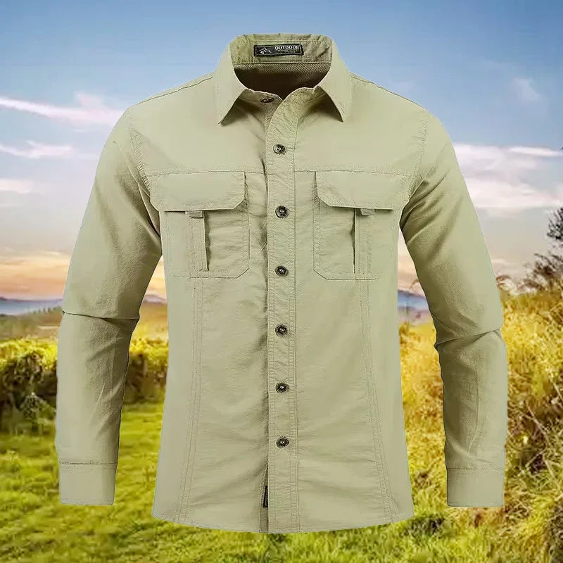 Lightweight Breathable shirt tactical multifunctional shirt outdoor long sleeved work shirt breathable sports sun protection