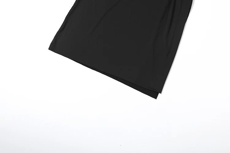 Halter Deep V Ruched High-Split Maxi Dress
