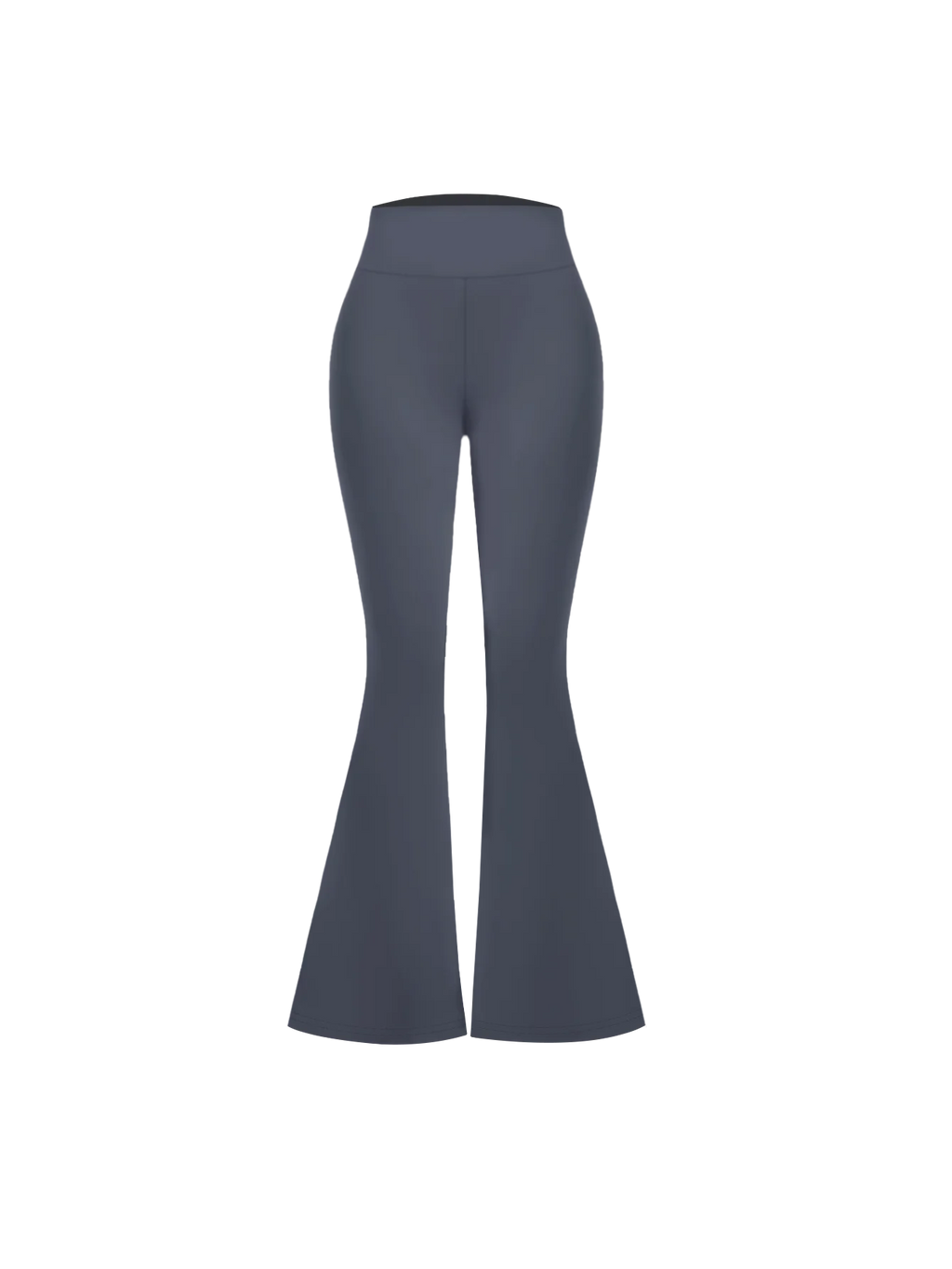 Spring and summer solid color bell bottom pants, women's casual high waisted taboo pants, elastic waistband
