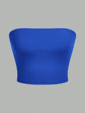 Strapless Knit Crop Top