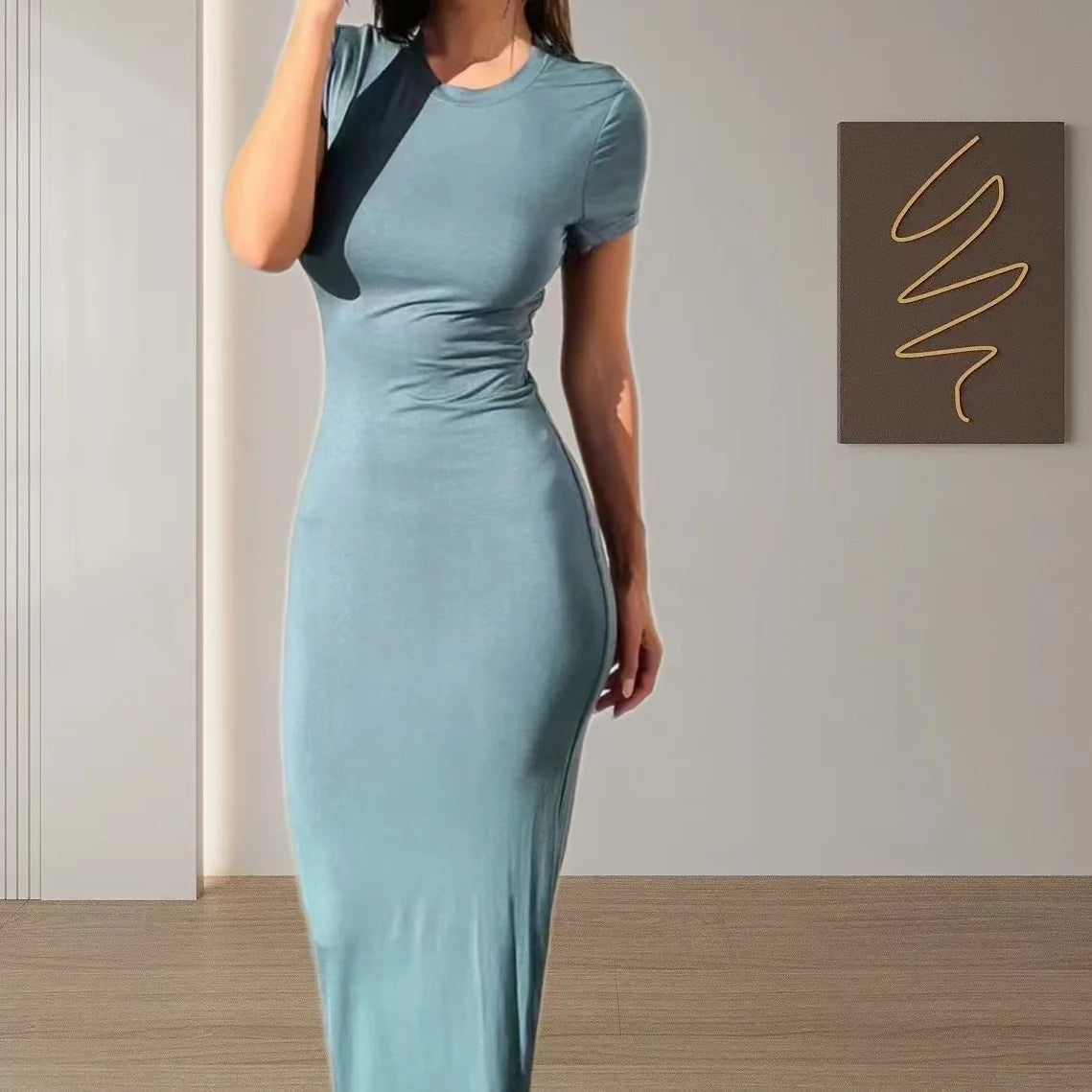 Women's Slim Mermaid Maxi Dress – Elegant Floor-Length Party & Evening Dress