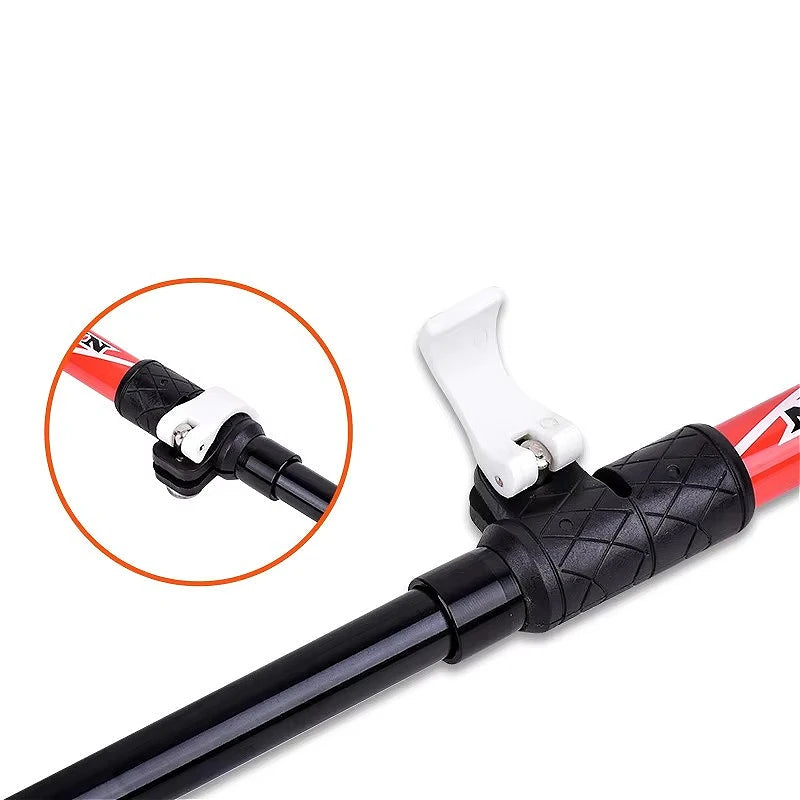Folding Aluminum Alloy Hiking Cane Five Section Ultra Light Telescopic Outdoor Ultra Short Off-road Running Cane