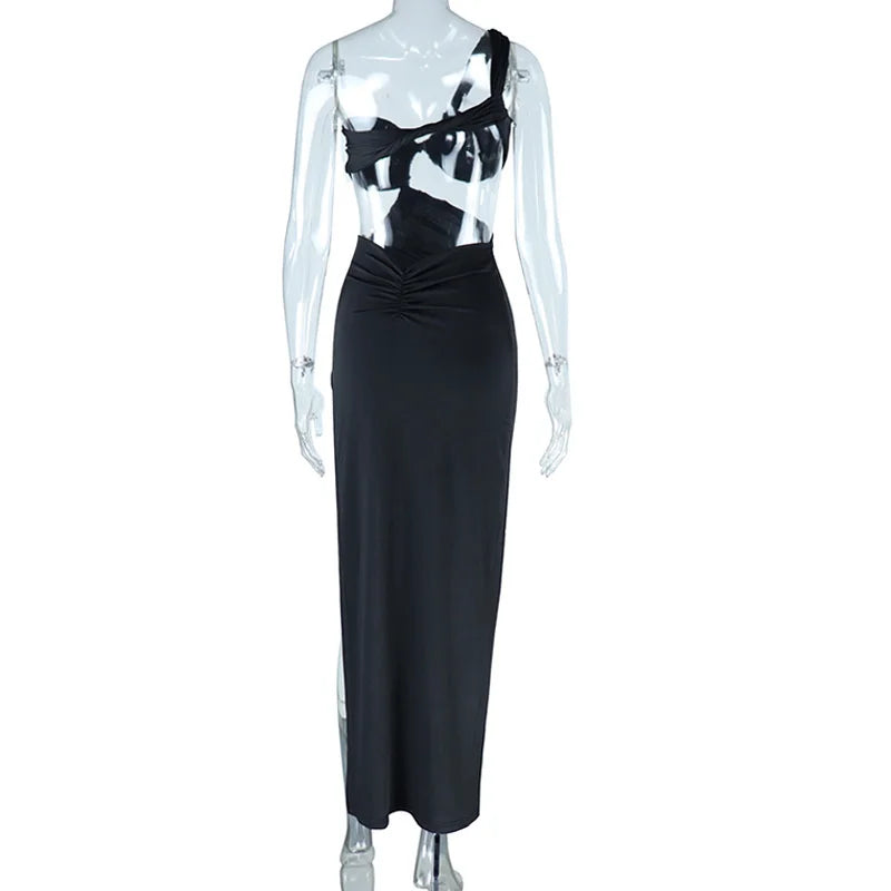 One-Shoulder Cutout Maxi Dress | The Wilder Side