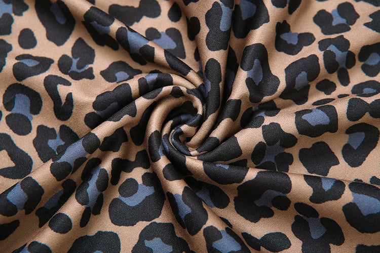 Leopard Print Wide-Leg Pants | High-Waist Ankle-Length Trousers