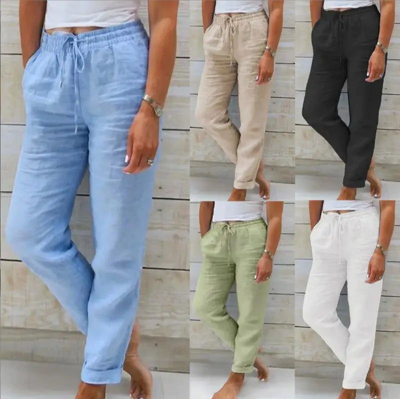 High-Waist Shirred Pencil Pants
