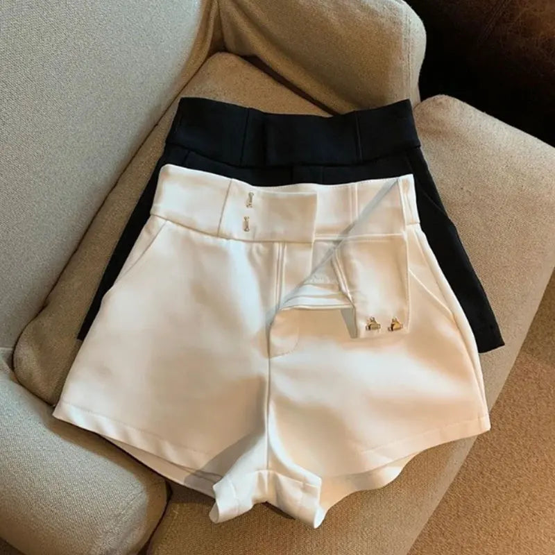 High-Waist Sequin Shorts