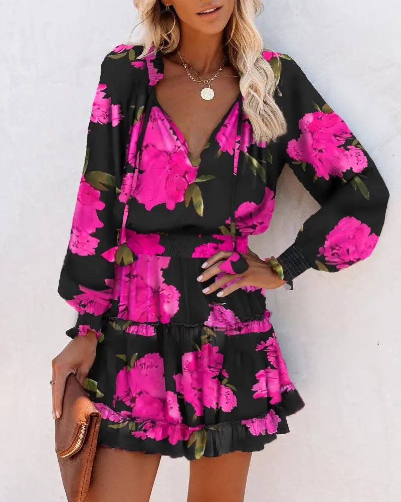 Long-Sleeve Ruffle Mini Dress | The Wilder Side