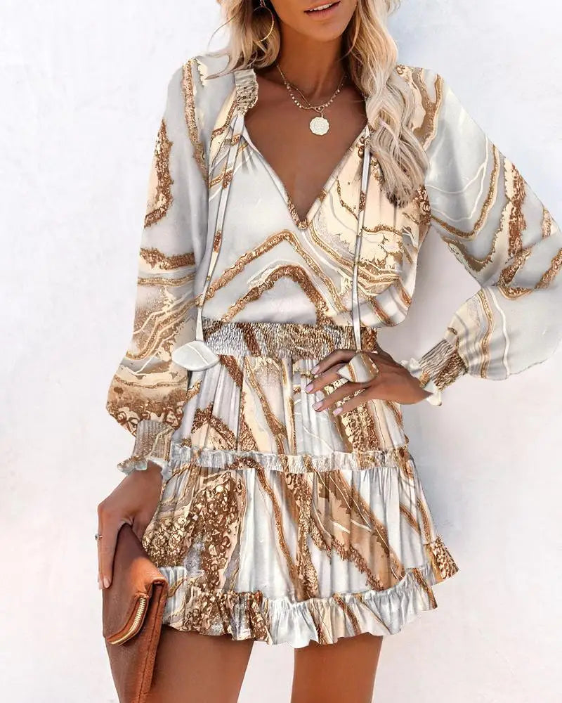 Long-Sleeve Ruffle Mini Dress | The Wilder Side
