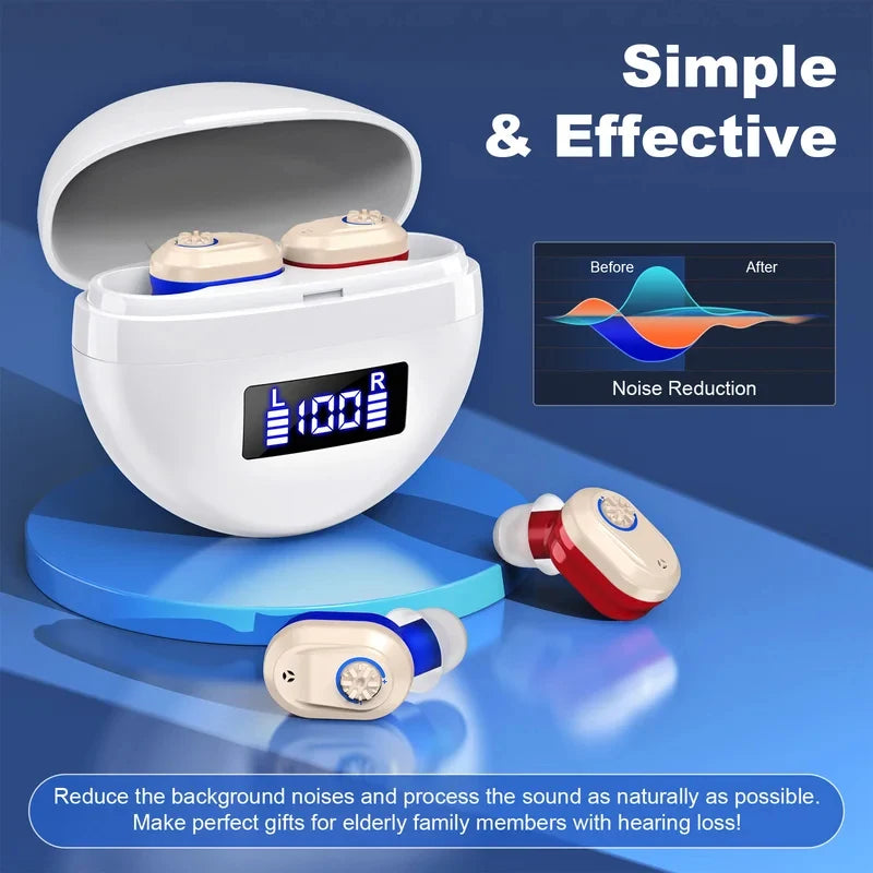 Sound assistance devices suitable for the elderly, rechargeable hearing amplifiers Headphones, Noise Cancelling hearing aids