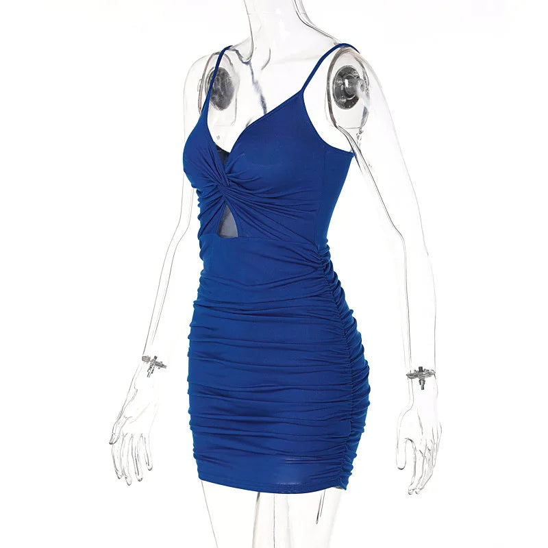 Backless Spaghetti-Strap Bodycon Mini Dress | The Wilder Side